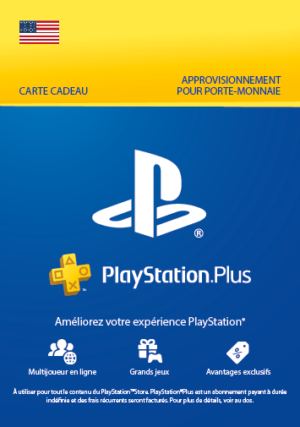 Abonnement PlayStation Plus 3 mois (USA) Essential